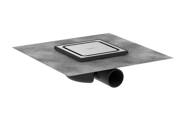 Hansgrohe RainDrain Spot kvadratisk afl&oslash;bssk&aring;l 150x150 mm med rist