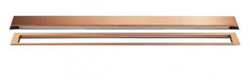 Unidrain afl&oslash;b 1200 mm/10 mm ramme - B&oslash;rstet kobber