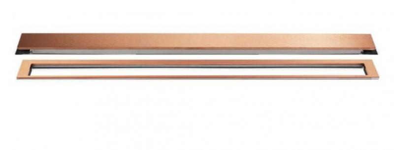 Unidrain afl&oslash;b 900 mm/10 mm ramme - B&oslash;rstet kobber