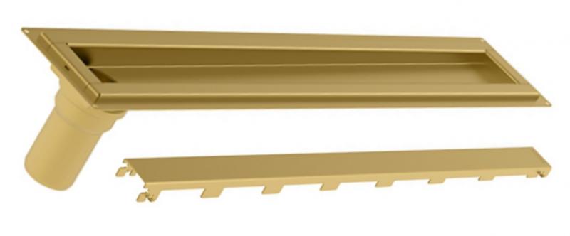 Blucher Waterline 900 mm afl&oslash;b m/Copenhagen Line rist - B&oslash;rstet messing