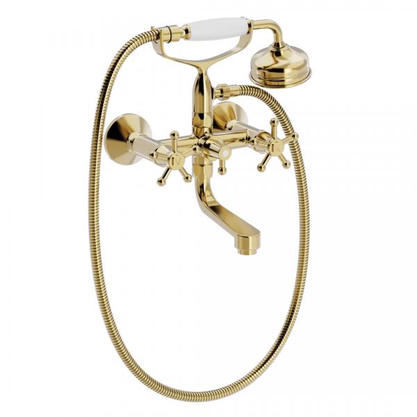 Toni Christiansborg Kar & brusebatteri med h&aring;ndbruses&aelig;t - Messing