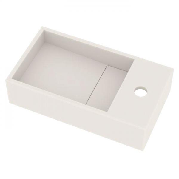 Ideavit Solidcube 40 h&aring;ndvask t/v&aelig;g - Vendbar - Uden overl&oslash;b - 1 hanehul