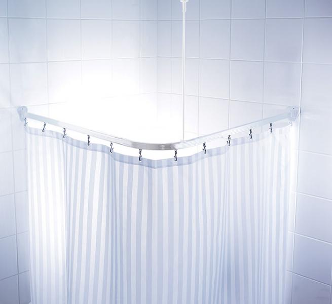 Ridder universal bruseforh&aelig;ngsstang m/kroge - Hvid