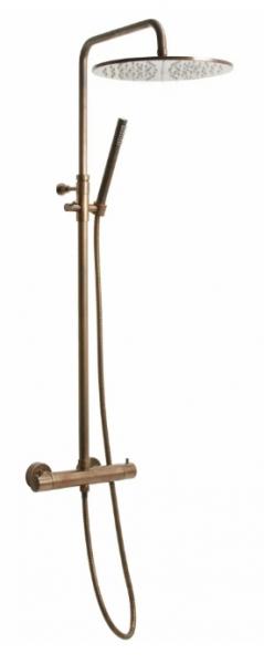 Lavabo Argo komplet bruses&aelig;t - Bruneret massiv messing