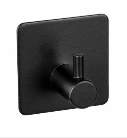 Wenko Ureo selvkl&aelig;bende kroge - 2 stk - Mat sort