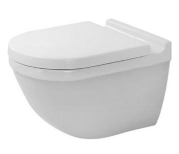 Duravit Starck 3 Rimless v&aelig;gh&aelig;ngt toilet m/s&aelig;de