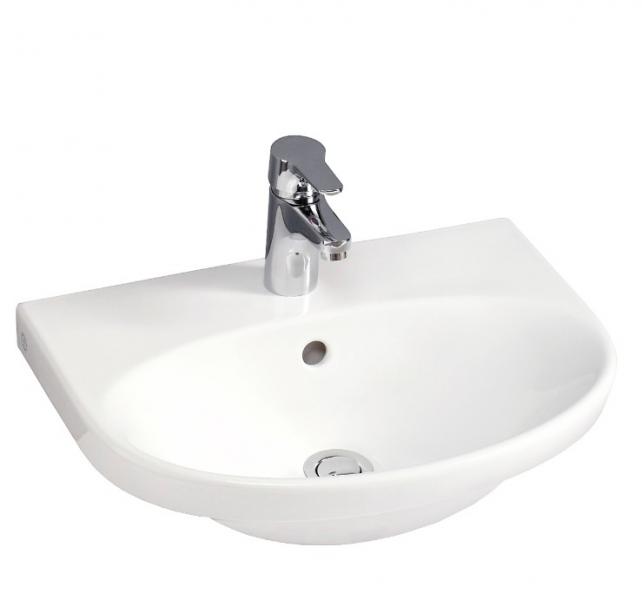 Gustavsberg Nautic 50 håndvask t/væg - 1 hanehul Gustavsberg Nautic 50 håndvask t/væg - 1 hanehul