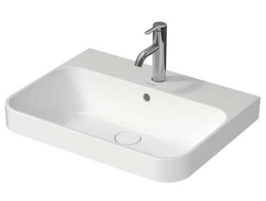 Duravit Happy D.2 Plus 60 bowlevask op til v&aelig;g - 1 hanehul