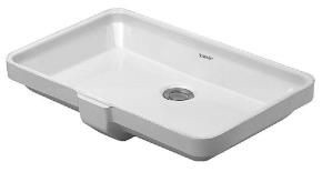 Duravit 2nd floor 53 h&aring;ndvask t/underlimning - Uden hanehul