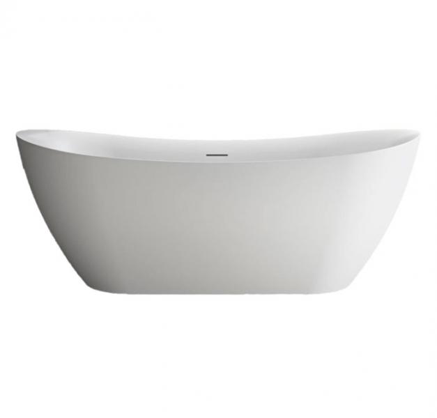Kriss Noble fritst&aring;ende badekar - Mat hvid