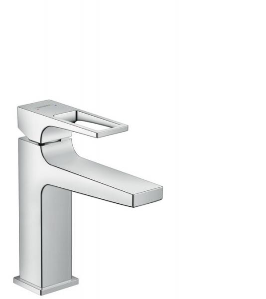 Hansgrohe Metropol 110 h&aring;ndvaskarmatur m/b&oslash;jlegreb - Push open bundventil Krom