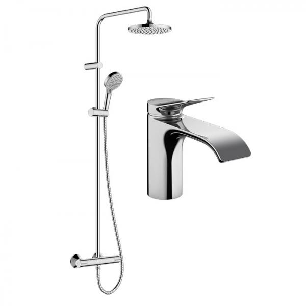 hansgrohe Vivenis & Vernis Blend komplet pakke til bad - Krom hansgrohe Vivenis & Vernis Blend komplet pakke til bad - Krom