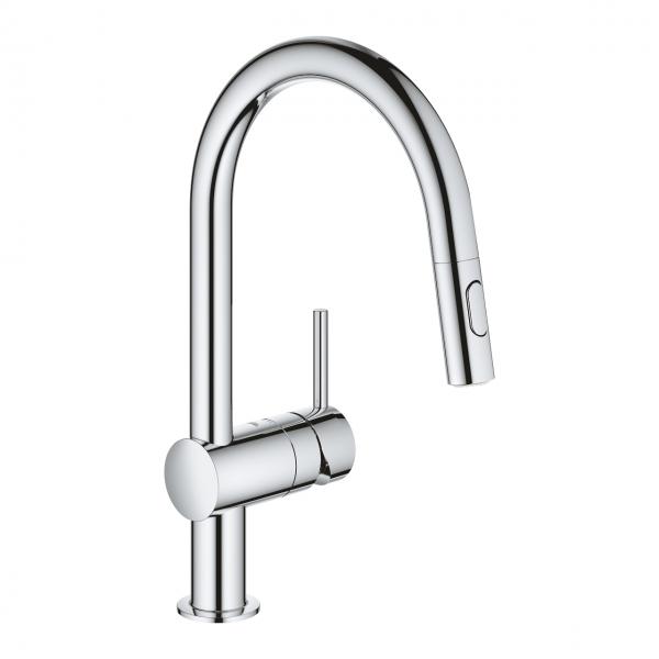 Grohe NEW Minta køkkenarmatur m/udtræk og Dual spray - Krom Grohe NEW Minta køkkenarmatur m/udtræk og Dual spray - Krom