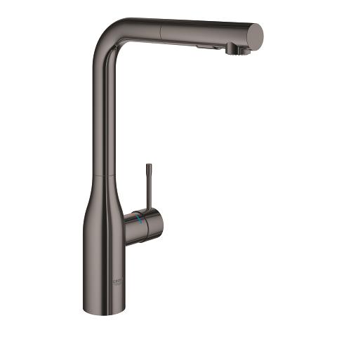 Grohe Essence New køkkenarmatur m/udtræk - Poleret hard graphite Grohe Essence New køkkenarmatur m/udtræk - Poleret hard graphite