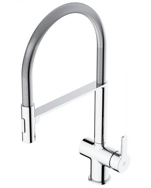 Gustavsberg Estetic Semi-prof k&oslash;kkenarmatur m/udtr&aelig;k og koldstart - Krom