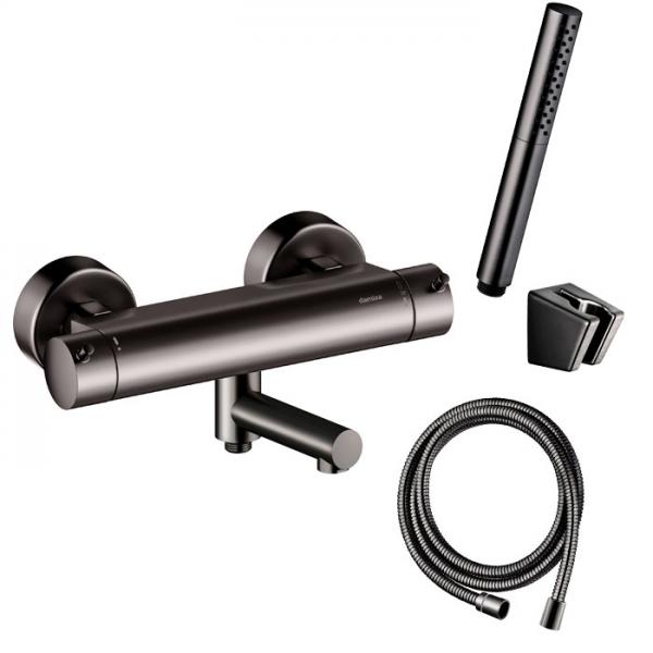 Damixa Iris komplet badekararmatur - B&oslash;rstet grafitgr&aring;