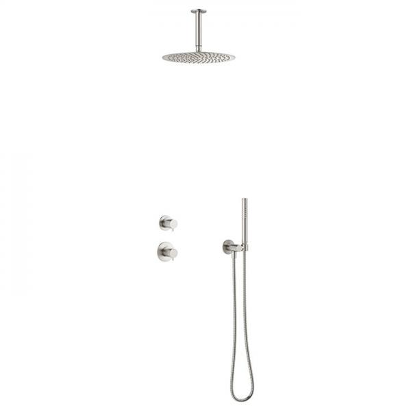 Damixa Iris DS 2 brusesystem til indbygning - Loft - Steel