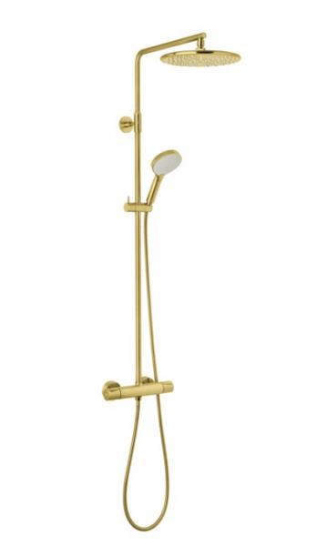 Damixa Silhouet komplet brusesystem - Ø250 - Børstet messing Damixa Silhouet komplet brusesystem - Ø250 - Børstet messing