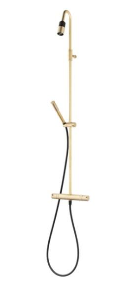 Mora Izzy Raw Shower System R&aring; messing