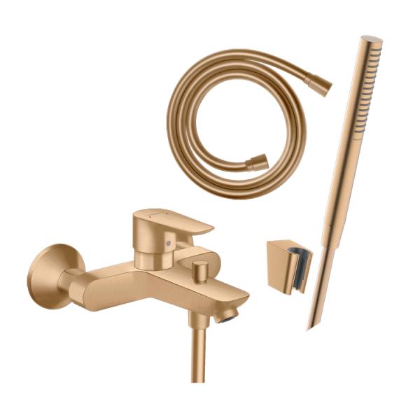 hansgrohe Talis E komplet badekararmatur - B&oslash;rstet bronze