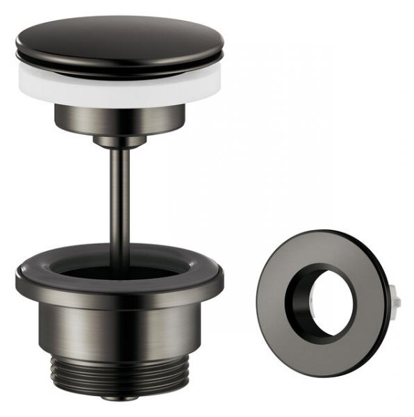 Damixa bundventil med klikfunktion - B&oslash;rstet grafitgr&aring; pvd