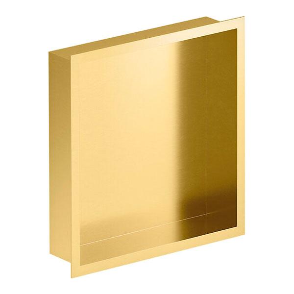 Damixa Zen badev&aelig;relseshylde til indbygning - Firkantet - B&oslash;rstet messing