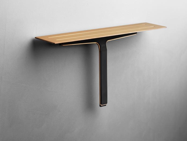 Unidrain ReFrame s&aelig;behylde med bruseskraber - Kobber