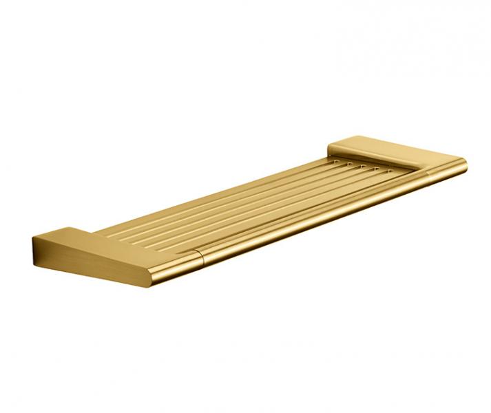 Pressalit Style hylde til bad - 39 cm - B&oslash;rstet messing