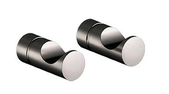 Damixa Silhouet håndklædekrog - 2 styk - Børstet grafitgrå Damixa Silhouet håndklædekrog - 2 styk - Børstet grafitgrå