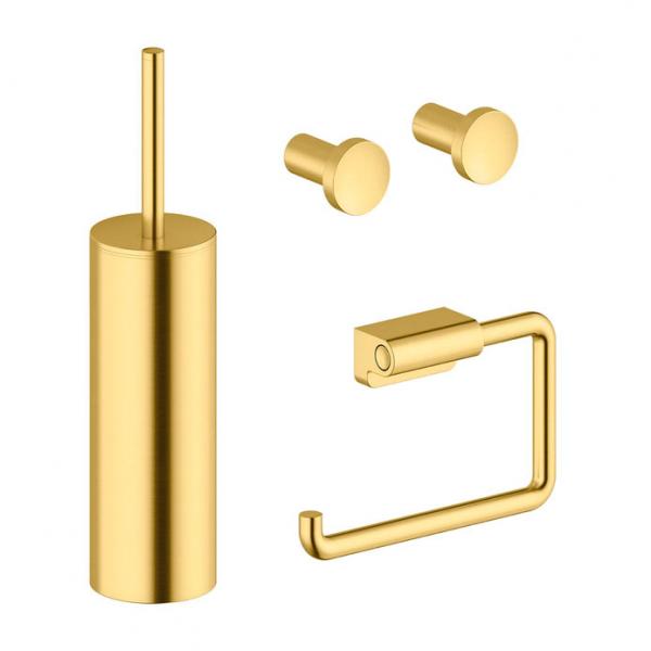 Damixa Zen tilbeh&oslash;rspakke til badev&aelig;relset - B&oslash;rstet messing