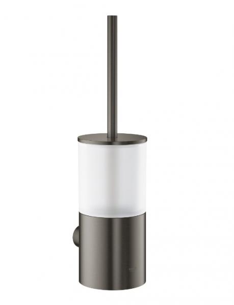 Grohe Atrio toiletbørste inkl. vægholder - Børstet Hard Graphite Grohe Atrio toiletbørste inkl. vægholder - Børstet Hard Graphite