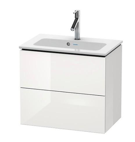 Duravit L-Cube 62 Compact vaskeskab - Hvid h&oslash;jglans