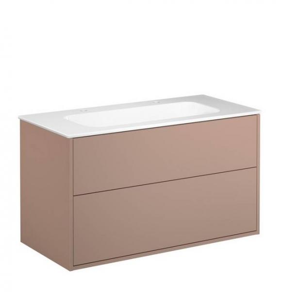 Gustavsberg Artic 100 m&oslash;bels&aelig;t m/dobbeltvask - Fersken