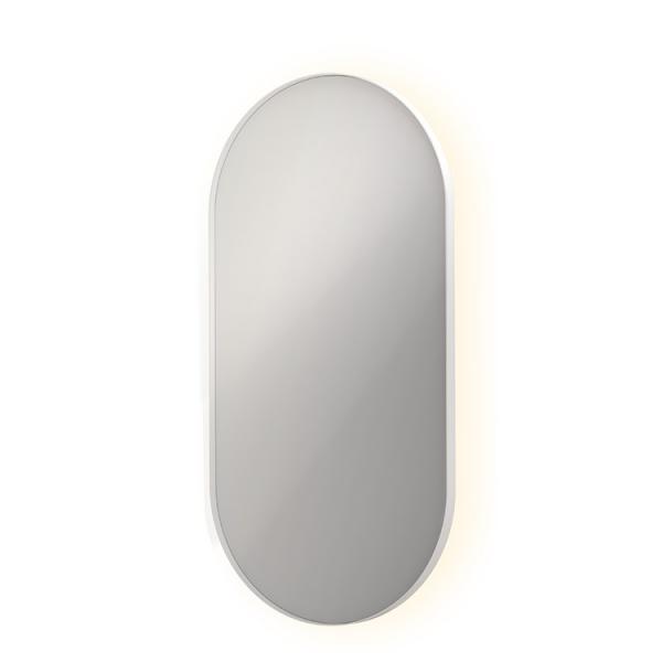 Sanibell Ink SP21 ovalt spejl m/backlight, varme og sensor 60 x 120 - Mat hvid Sanibell Ink SP21 ovalt spejl m/backlight, varme og sensor 60 x 120 - Mat hvid