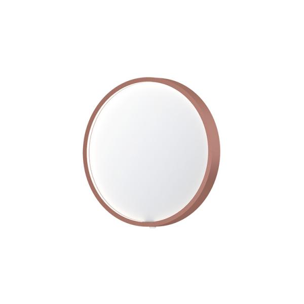 Sanibell Ink SP24 rundt spejl m/lys, varme og sensor &Oslash;40 - B&oslash;rstet kobber