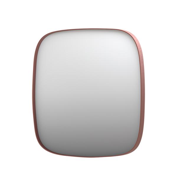 Sanibell Ink SP29 superellipse spejl m/ramme 100 x 100 cm - B&oslash;rstet kobber
