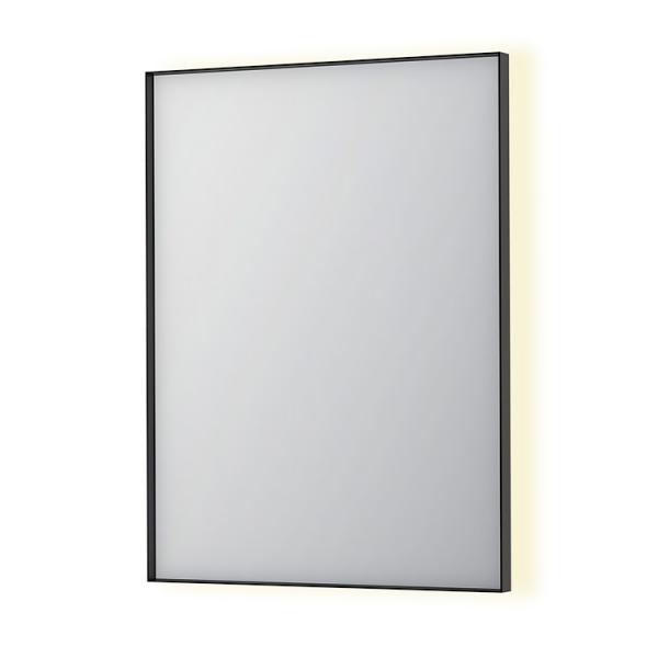 Sanibell Ink SP32 firkantet spejl m/backlight, varme og sensor 60 x 80 cm - B&oslash;rstet gunmetal