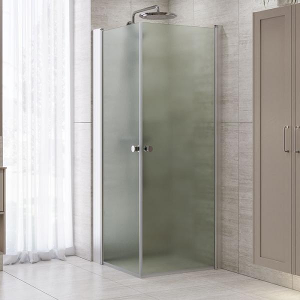 Dansani Match A+A bruseniche - 70x70 cm - Isglas/mat krom Dansani Match A+A bruseniche - 70x70 cm - Isglas/mat krom