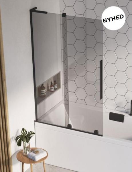 Str&oslash;mberg Faro 72 badekarv&aelig;g m/skyded&oslash;r - Klar glas/kobber