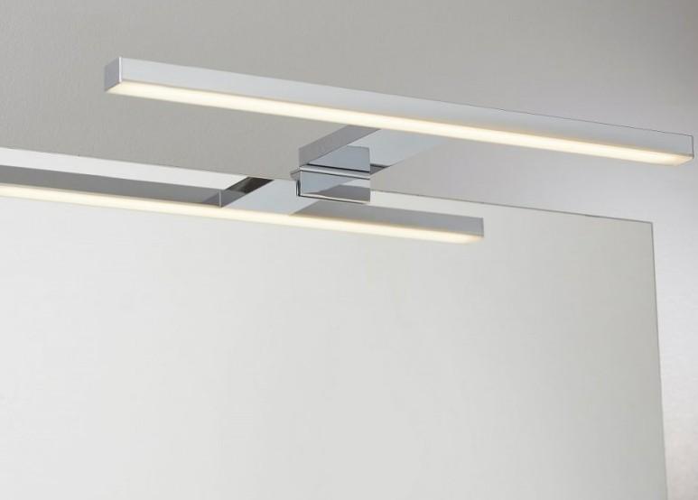 Cass&oslash;e Lungo spejllampe - V&aelig;g eller spejlmontage - Krom