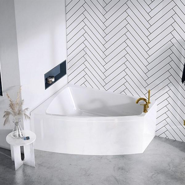 Strømberg Nordum hjørnebadekar - 158 x 118 - Venstre Strømberg Nordum hjørnebadekar - 158 x 118 - Venstre