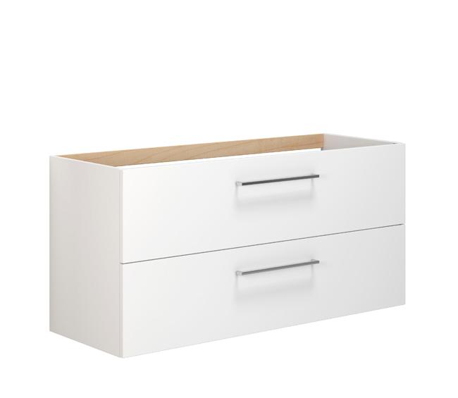 Dansani Mido+ 120 vaskeskab t/dobbelt håndvask - Hvid højglans Dansani Mido+ 120 vaskeskab t/dobbelt håndvask - Hvid højglans