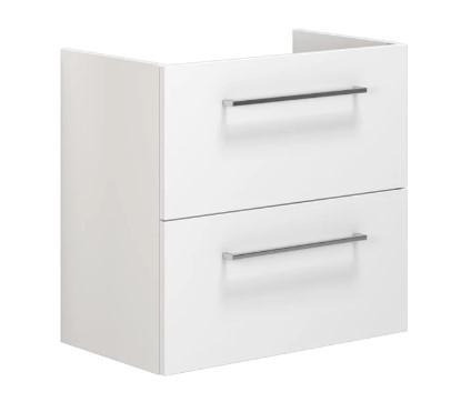 Dansani Mido+ underskab m/2 skuffer t/gulvafl&oslash;b - 60 - Hvid h&oslash;jglans