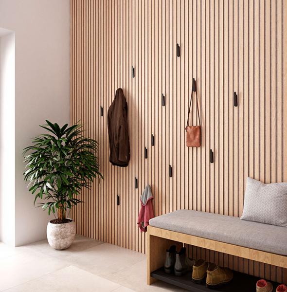 Pressalit Style knage til akustikpanel - 2 stk - Mat sort Pressalit Style knage til akustikpanel - 2 stk - Mat sort