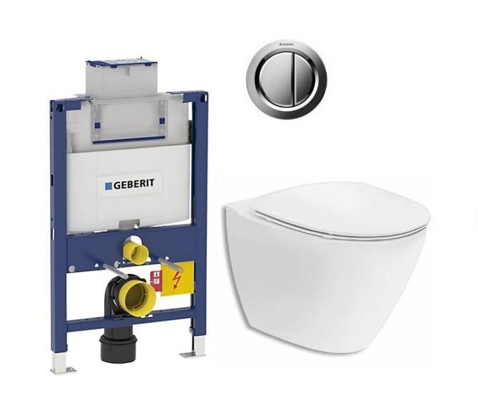 If&ouml; Spira Art toiletpakke inkl. s&aelig;de m/soft-close, lav cisterne og krom betjening