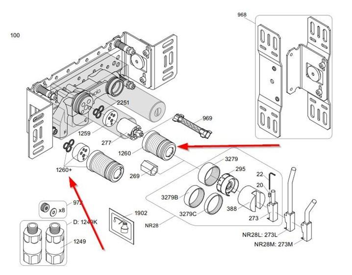 Vola Ventilhus fra 06/2020 - Forl&aelig;nget 20 mm