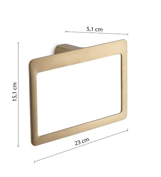 Hefe Piren håndklædering - Børstet messing Hefe Piren håndklædering - Børstet messing