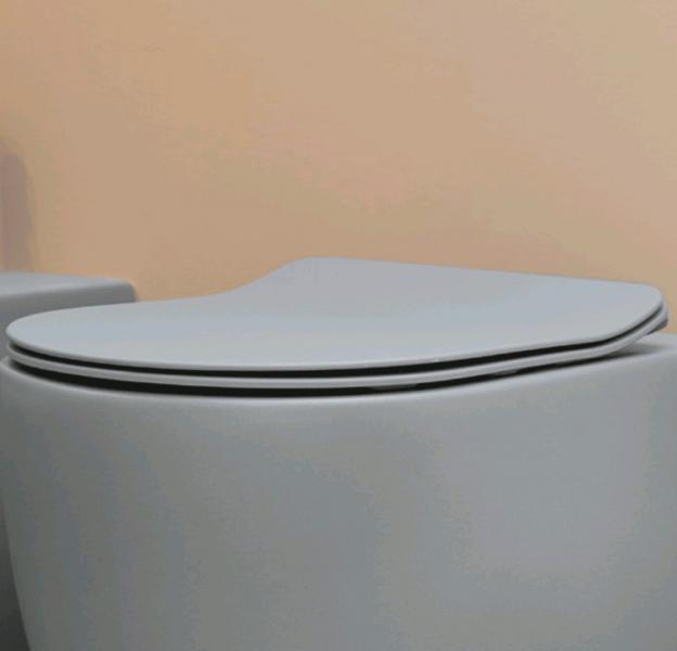 Lavabo Glomp Rimless BTW gulvst&aring;ende toilet - Mat gr&aring;