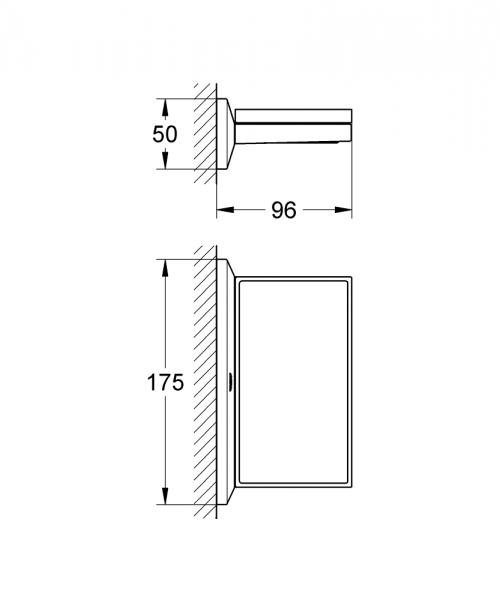 Grohe Allure Brilliant hylde med s&aelig;besk&aring;l
