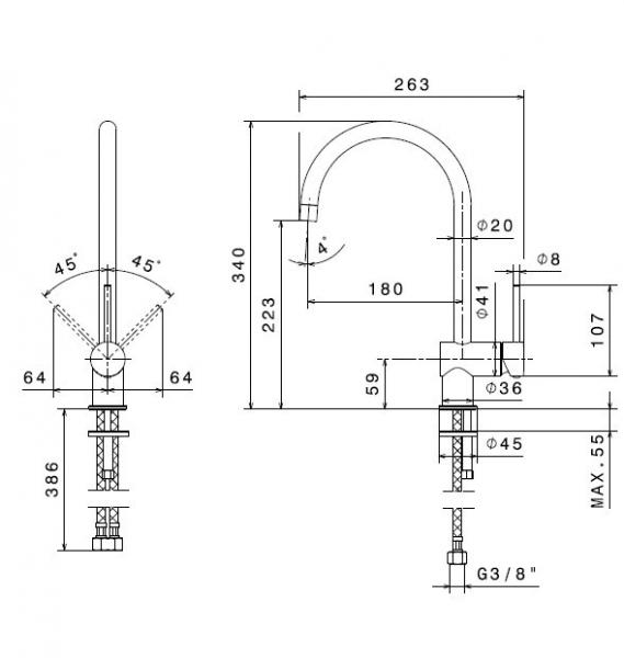 Outlet - Cassøe Newform XT køkkenarmatur - Mat hvid Outlet - Cassøe Newform XT køkkenarmatur - Mat hvid